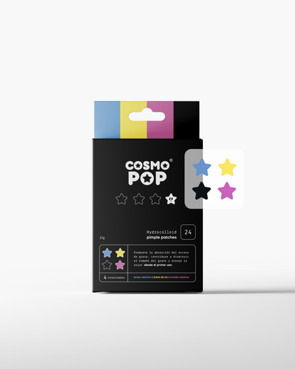 parches para granos estrella cosmopop packaging